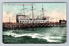 Venice CA-California, The Cabrillo, Ship Hotel, Antique, Vintage c1909 Postcard picture