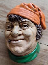 Bossons Head Chalkware Vintage VTG “Sailor“ Hand-painted Collectible Orange  picture
