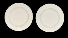 Two Gorham 1831 Grand Manor Salad Plates Fine China Scalloped Rim & Gold Trim 8” picture