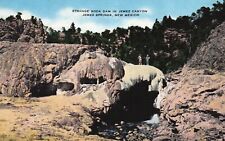 Jemez Springs, NM, Strange Soda Dam, Jemez Canyon, Linen Vintage Postcard b8214 picture