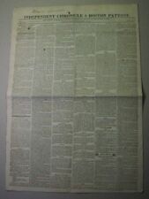 1819 paper: TEXAS REBELLION; Nacogdoches, San Antonio; SLAVERY; Gen. James Long picture