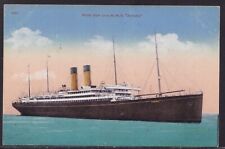 RMS ADRIATIC WHITE STAR LINE COLOR ART POSTCARD picture