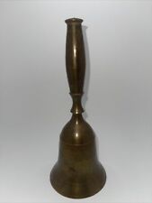 Large Vintage Brass Bell 9.25”H X 3.75”W Made In India picture