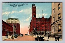 Omaha NE-Nebraska, New Hotel Fontenelle, City Hall, Antique Vintage Postcard picture