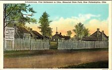 New Philadelphia OH-Ohio, Schoenbrunn, Settlement, Vintage Postcard picture