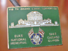 Vintage Elks 116 Grand Lodge Convention 1982 Chicago BPOE National Memorial Pin picture