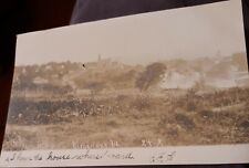 Vergennes Vt.  photo town view and mill on river 1906 rppc vintage picture