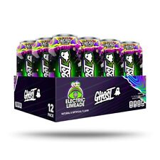 GHOST Electric Limeade Energy Drink EDC 2024 12-Pk Cans Glow-In-The-Dark picture