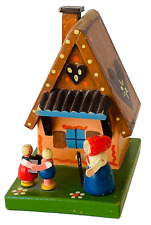 Hansel Gretel Gingerbread House Witch Wood Bank Vintage East Germany Handmade picture