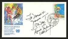 Dick Enberg d.2017 signed autograph FDC cover American Sports Commentator PC116 picture