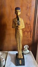 Golden Ptah God Statue Ancient Egyptian Deity of Creation and Craftsmanship picture