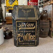 Scarce Dolan Mercantile Co Coffee General Store Bin Atchison Kansas Black & Gold picture