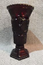 Vintage Avon Cape Cod Ruby Red Vase~8