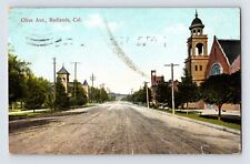 Postcard California Redlands CA Olive Avenue 1911 Posted Divided Back picture