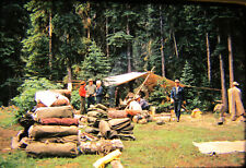 Vtg 35mm 1964 Ecuador packs south america camping picture