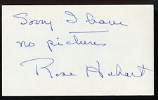 Rose Hobart d2000 signed autograph 3x5 Cut American Actress Screen Actors Guild picture