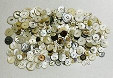 GIANT LOT 275+ ANTIQUE VINTAGE OLD SHELL BUTTONS SHELL PEARL MOP ABALONE picture