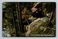 Umbrella Rocks Mill Creek Park Youngstown Ohio Postcard c1909 picture
