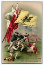 c1910's Don't Tread On Me American Revolution Winsch Back Embossed Postcard picture