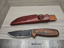 Ontario Knife Company Rat-3 Plain Edge with Black Leather Sheath Made In The USA picture
