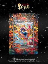Greninja 214/162 - Pokémon Twilight Masquerade- Magnetic Card Case+Artwork+Stand picture