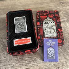 Vintage Zippo Lighter Collectible 65th Anniversary 1932-1997 &  Tin (shows wear) picture