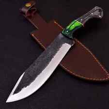 Custom Handmade 1095 Carbon Steel Blade With Beautiful Pakka Wood Handle picture