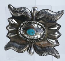 Navajo Jewelry - Estate - Mid 20th Century -  Concho Buckle 1 Turquoise setting picture