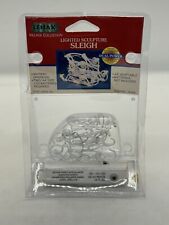 Vintage Lemax Christmas Village Santa Sleigh Lighted Sculpture 1997 74164 new picture