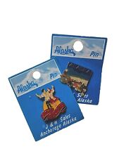 New Vintage Alaska Pins Lot Of 2 picture