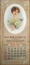 Corry, PA 1921 Advertising Calendar 14x31 Poster, Bridge and Supply Co., Penn picture