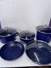 Vintage Chantal Cookware Set - 5-Piece with Lids - Cobalt blue picture