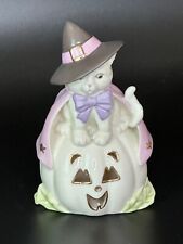 Lenox Hocus Pocus Witch Cat on Pumpkin Jack O Lantern Halloween Figurine picture