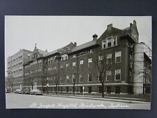 Mishawaka Indiana IN St. Joseph Hospital Cars Real Photo Postcard RPPC 1940s-50s picture