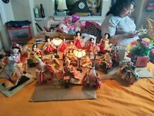 antique japanese Hina Dolls they are colorful 4 inches tall picture