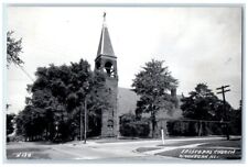c1940's Episcopal Church Bell Tower Waukegan Illinois IL RPPC Photo Postcard picture