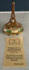 Vintage Peint Main Limoges Hand Painted Signed Trinket Box Ornate Eiffel Tower picture