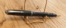 Vintage Parker Fountain Pen Arrow Black Grey Stripes 14k Vacumatic Jewel. Nice picture