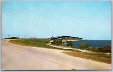 Overseas Highway Florida 1957 Postcard Bahia Honda Bridge picture