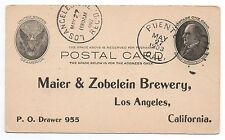 1903 Maier & Zobelein Brewery Adv Postcard  Los Angeles picture