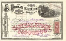 Hoffman Petroleum Co. - 1871 dated Stock Certificate (Uncanceled) - Oil Stocks a picture