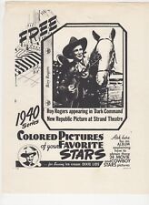 Copy 1935-1953 DIXIE CUP LID Premium Photograph Cowboy Western Movie Roy Rogers picture
