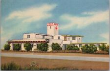 c1950s LOGAN, New Mexico Postcard CASA BLANCA MOTEL Highway 54 / Curteich Linen picture