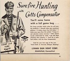 1949 Print Ad Cutts Comp Shotgun Compensators Lyman Gun Sight Co Middlefield,CT picture