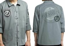 NWT ThinkGeek AVENGERS ARMY JACKET CHARCOAL~Marvel X Gear Up Collection Large L  picture