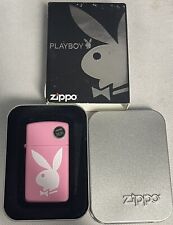 ZIPPO 2007 PLAYBOY PINK BUNNY SLIM PINK MATTE LIGHTER SEALED IN BOX R1386 picture