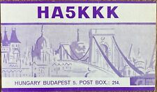 QSL Card - Budapest, Hungary - HA5KKK - 1972 -  Scenic Postcard picture