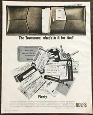 1965 Rolfs Men's Wallet Holiday PRINT AD What's in it for Him? Plenty picture