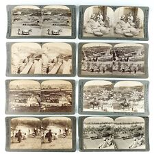 Ancient Palestine Stereoview Lot of 8 Antique Holy Land Israel Photo Set C1750 picture