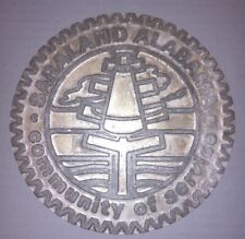 RARE SARALAND ALABAMA COMMUNITY OF SERVICE ENGRAVING PLATE OR MEDALLION WYSIWYG picture
